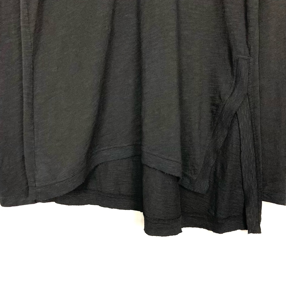 Wilt Asymmetrical Knit TunicTop Women’s Size M Scoop Neck Long Sleeves Black - Picture 6 of 10